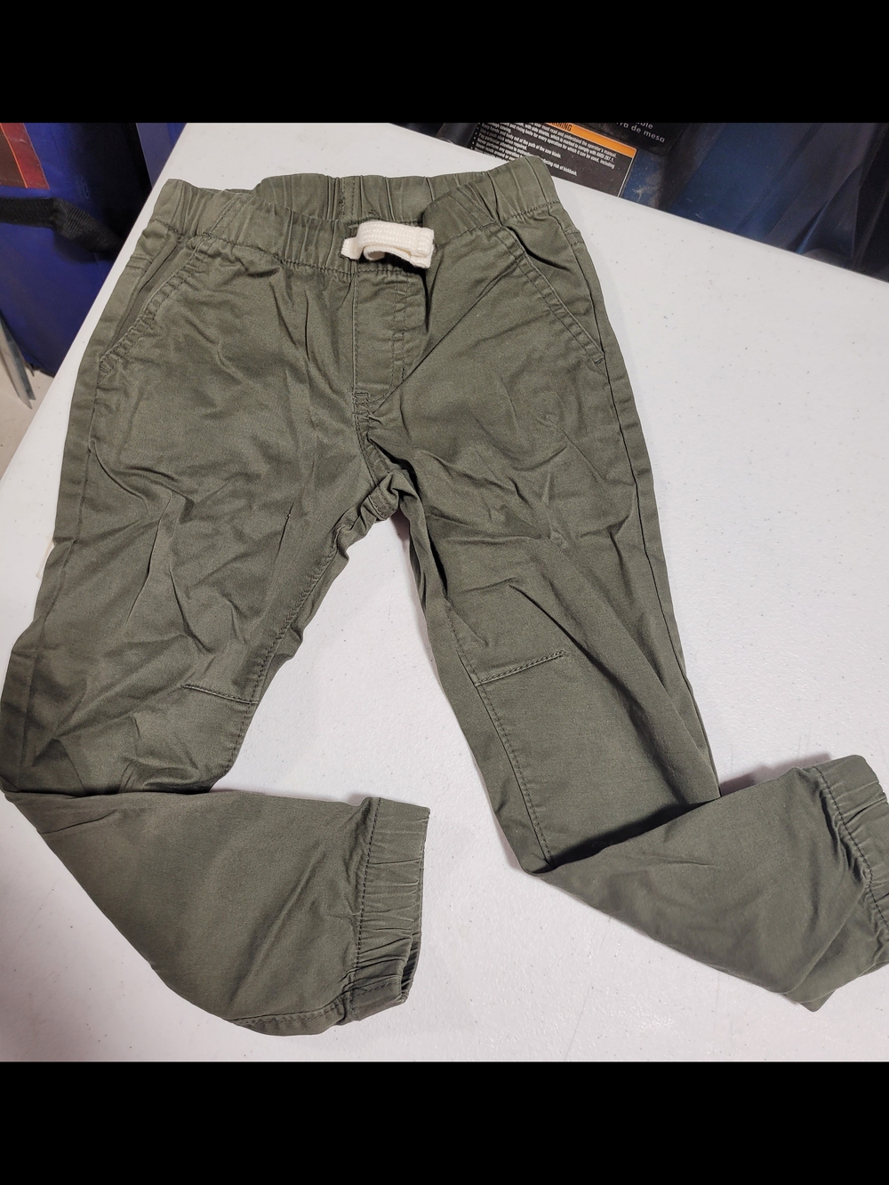 Cat & Jack Olive Green Kids Jogger Pants with Drawstring